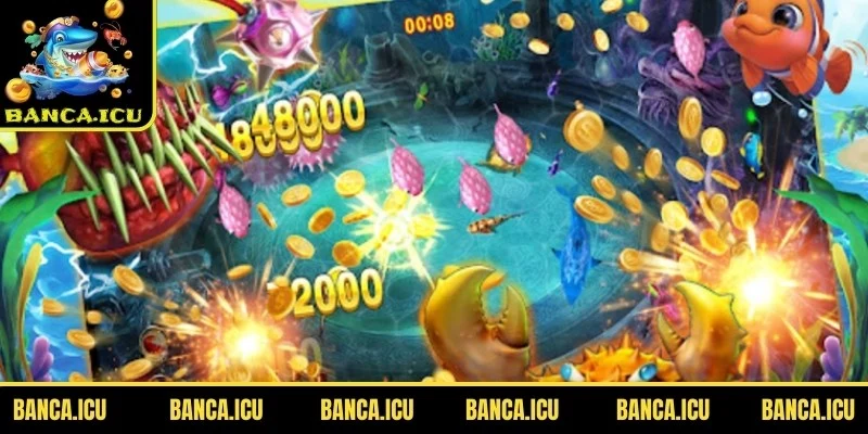 Thưởng hấp dẫn trong game bắn cá mod apk 